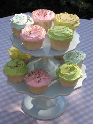 Coloured cupcakes