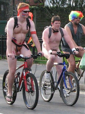 Naked cyclist c