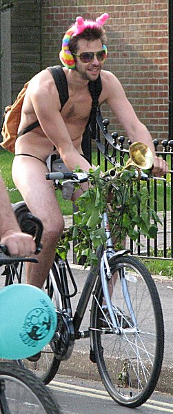 Naked cyclist h