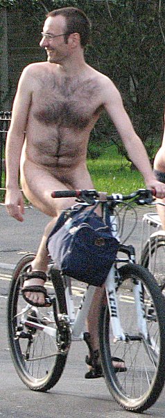 Naked cyclist s